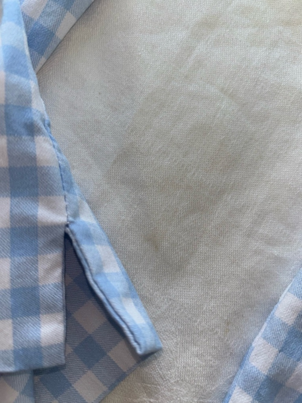 Zac & Rachel Light Blue Gingham Kids Pants - Picture 7 of 8